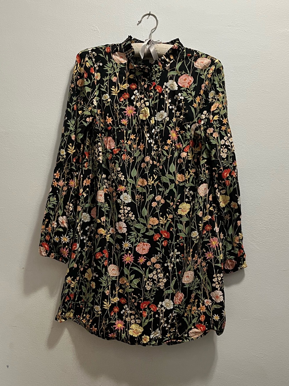 Floral long sleeve dress
